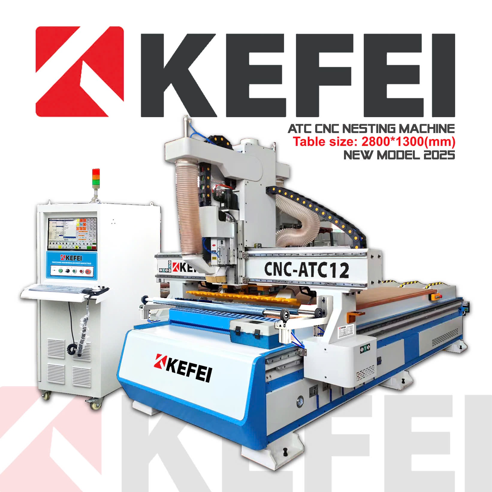 CNC ATC 12 Dao thẳng hàng KEFEI Model. CNC-ATC12